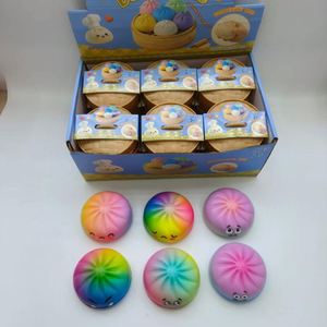 Juguetes blandos de espuma de rebote lento de moda con forma de dumplings de comida y vaporera, personalizados, de la serie Mystery Dumpling - Product Image 3