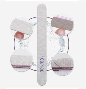 Wholesale Sandpaper <strong>Professional</strong> <strong>Nail</strong> File 80/100/150/180/240 Double-sided <strong>Custom</strong> <strong>Printed</strong> Logo Top Zebra <strong>Nail</strong> File - Product Image 6