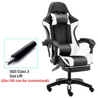 Petite taille gain de place chaise de personnel bureau ménage ordinateur chaise de jeu chaise d'étude avec haut-parleurs Bluetooth et lumières RVB