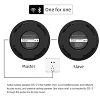 Haut-parleur mural coaxial bidirectionnel de 6,5 pouces pour home cinéma, sans fil, Bluetooth, 60 W*2, prise en charge audio Wi-Fi, contrôle multiroom, équipement audio