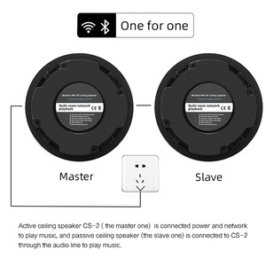 Altavoz de Pared Inalámbrico BT de 6.5 Pulgadas, Dos Vías, Coaxial, para Cine en Casa, 60w*2, Compatible con WIFI, Control Multi-Habitación, Equipo de Sonido - Product Image 1