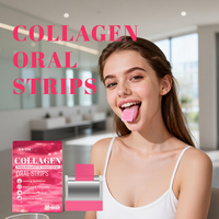 Bandes buccales de collagène à dissolution rapide, peptides de collagène, complément alimentaire, sans eau nécessaire, OEM, marque privée