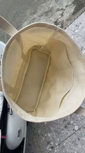 Embroidery Cotton Canvas Reusable Customized Letter Logo Two-Tone Accent Sporty Gusseted Tote <b>Bag</b> With Pocket - Product Image 4