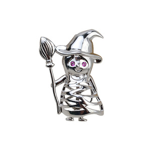 Collier pendentif en argent S925, style européen et américain, accessoires de bricolage pour sorciers/magiciens, avec cage à perles vide sans trou, 5-6 cages - Product Image 5
