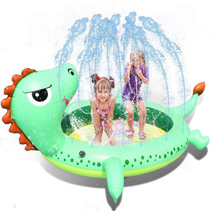 Inflatable Dinosaur Fountain Sprinkler Pool For Kids Water Play Splash Pad Baby Wading Pool Outdoor Toy - Product Image 2