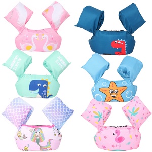 Nouveau <span class=keywords><strong>Gilet</strong></span> de sauvetage pour enfants, Brassards de natation, Bouée flottante, Bouée en mousse à motif de dessin animé pour bébé, en polyester, pour le ski nautique - Product Image 1