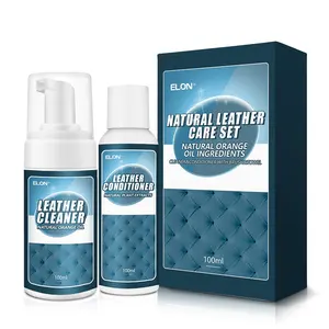 Easy To Use Interior Detail Kit 100ml Leather Cleaner UV Protection Natural Leather Conditioner Care Kit With Towels
