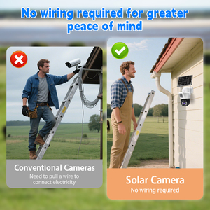 Eseecloud năng lượng mặt trời Máy ảnh ngoài trời không thấm nước năng lượng mặt trời 4MP máy ảnh màu Quan sát ban đêm năng lượng mặt trời an ninh máy ảnh - Product Image 2