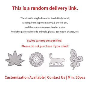 قوالب معدنية محفورة لقص وتشكيل الزهور والأوراق العشوائية وإطارات، لصناعة ألبومات القصاصات والبطاقات والحرف اليدوية - Product Image 5