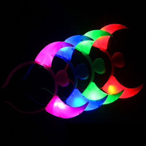 Diadema <span class=keywords><strong>con</strong></span> <span class=keywords><strong>Cuernos</strong></span> <span class=keywords><strong>de</strong></span> <span class=keywords><strong>Diablo</strong></span> LED Rojos, Brillan en la Oscuridad, Accesorios para Fiestas - Product Image 3