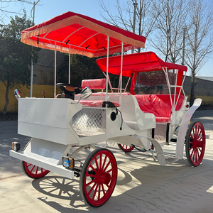 Color Electric Horse Carriage Wedding Crown Wagon for Sale-<b>Amusement</b> Park <b>Facility</b> - Product Image 1