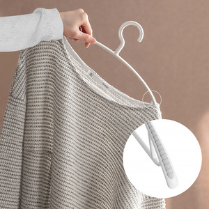 Clothes Hanger Plastic Non Marking Anti Slip Thickened Rectangle <b>Hook</b> Type For Clothes Trouser Tie Hangers Organizer <b>Coat</b> Hanger - Product Image 4