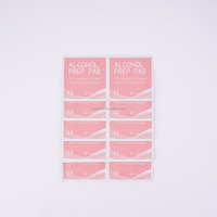 Nouveaux tampons de préparation non tissés de couleur rose 60*30mm, 70% d'isopropyle, avec certificat CE