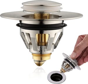 Personnalisé SS 304 Laiton Nickel <span class=keywords><strong>Doré</strong></span> Brossé Anti-Colmatage Lavabo Évier Bouchon De Vidange Pop Up Bouchon Crépine - Product Image 1