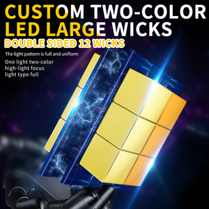 Điều kiện mới công suất cao 55W H1 màu kép Led Đèn Pha đèn sương mù trắng H11 Vàng H3 <span class=keywords><strong>881</strong></span> với ống đồng đôi - Product Image 5