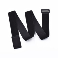 Sangle auto-agrippante double face élastique et résistante à la chaleur en nylon écologique pour vêtements, sacs et chaussures