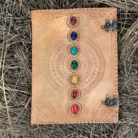 Journal en cuir personnalisé A5 relié Vintage sort livre ombre Grimoire Sevan Stone inspiré journal