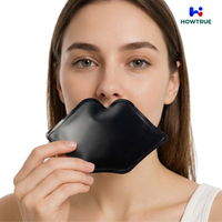 Compresse Réutilisable Gel Chaud/Froid en Forme de Lèvre avec Contrôle des Gonflements et Soulagement de la Douleur pour Soins du Visage et Thérapie à Domicile