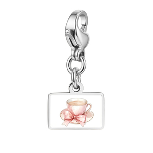 Colgante <span class=keywords><strong>de</strong></span> acero inoxidable con diseño exquisito y dulce <span class=keywords><strong>de</strong></span> cuerno <span class=keywords><strong>de</strong></span> toro, panecillo, zapatos <span class=keywords><strong>de</strong></span> hielo y té <span class=keywords><strong>de</strong></span> la tarde, para pulsera modular DIY - Product Image 3
