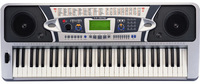 Portable 61-Keys MIDI Digital Piano with LCD Display Musical Keyboard Instrument Featuring Electronic Piano Lighting Effects