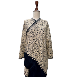 Export Quality Machine Embroidered Scarves Stoles Traditional Premium Fashion <b>Wrap</b> Private Label Factory Direct Supply - Product Image 6