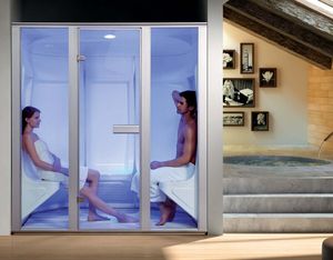 Matériau ABS avec cadre en aluminium 8mm verre trempé 6 personnes commercial salle de vapeur préfabriquée - Product Image 6