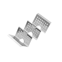 Plats et assiettes de porte-taco de style plateau de camion rectangulaire en acier inoxydable