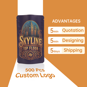 Zhihe 3.5g 7g 14g dung sai cao ống đồng in trẻ em bằng chứng đứng độ ẩm bằng chứng Mylar túi kẹo lưu trữ moq thấp Vận chuyển nhanh - Product Image 1