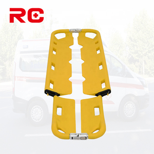 Proveedor de China, camilla de cuchara de rescate de ambulancia PE, camilla de plástico plegable transparente X separable que incluye 3 cinturones de seguridad - Product Image 4