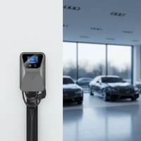Nuevo Cargador Rápido para Vehículos Eléctricos de 22kW, Gestión por Aplicación Inteligente, Wallbox de 32A Tipo 2, Control RFID, IP54, Cable de 5M, Comercial