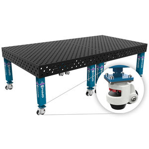 Banc de soudage à roues SteelExpert GPPH 3x1.48m, épaisseur 25mm, trous 28mm, grille diagonale - Product Image 1