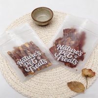 Sachets refermables pour aliments pour animaux de compagnie, finition mate, à fond plat, en OPP+PET, personnalisables OEM