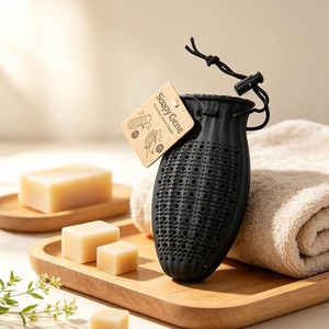 ที่วางสบู่ซิลิโคน SoapyGene ขนาดเล็ก มีรูระบายน้ำ สำหรับใช้ในห้องน้ำ - Product Image 1