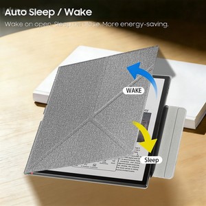 เคสหนัง PU น้ำหนักเบา พับได้ ดีไซน์ขาตั้งปรับได้ ป้องกันแท็บเล็ต สำหรับ <span class=keywords><strong>Onyx</strong></span> <span class=keywords><strong>Boox</strong></span> <span class=keywords><strong>Note</strong></span> Air5 C ePaper Notebook - Product Image 5
