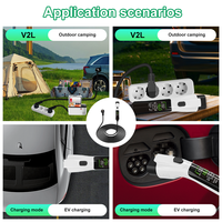 Chargeur domestique portable Mingze AC 3,5 kW 16 A GB/T Type 2 pour VE, courant réglable 110 V-240 V, pour la rénovation/mise à niveau des véhicules BYD, camping