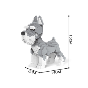 Bloques de Construcción de Micropartículas 618, Perros Teckel, Huskies, Shilongs, Schnauzers, Poodles, Golden Retrievers, Bulldogs, Juguetes para Niños - Product Image 2