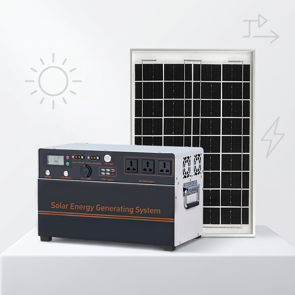 Aiya Solar Photovoltaic Generator 3000W Lithium Iron Phosphate Battery Pure Sine Wave 4000WH Portable Outdoor Power Supply · image 2