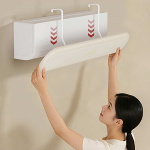 Pare-vent universel mural en plastique pour climatiseur, sans installation, compatible OEM, avec couvercle de redirection du flux d'air - Product Image 1