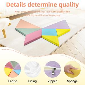 Alfombra de gateo suave para bebés, de espuma EVA, para entrenamiento de integración sensorial, uso doméstico, de 0 a 24 meses, unisex, opciones de color personalizables - Product Image 4