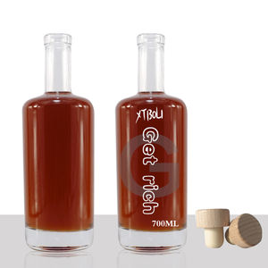 新しいデザインすべての種類のガラス瓶750ml 500ml 375ml 200ml 100ml異なる形状、異なる重量のウォッカ、ウイスキー - Product Image 1