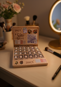 Palette de fards à paupières Saniye R9045, poudre mate, haute pigmentation, maquillage minéral multicolore pour carnations moyennes - Product Image 2