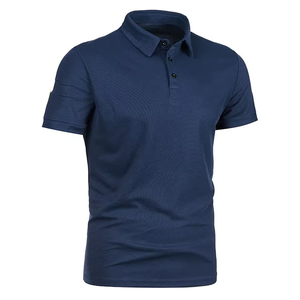 Alta calidad 100% algodón impresión personalizada bordado OEM logo liso en blanco hombres Polo camiseta Polo - Product Image 2