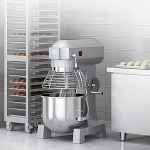 Mélangeur planétaire grande capacité avec bol de mélange de 30 L, vitesse réglable, pour la préparation culinaire, <span class=keywords><strong>le</strong></span> mélange des pâtes, pour restaurant, hôtel, <span class=keywords><strong>boulangerie</strong></span> - Product Image 1