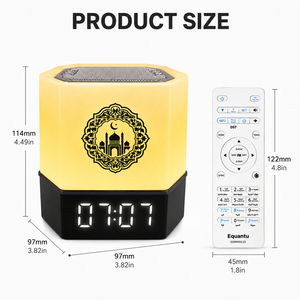 Haut-parleur Coran QB303, lecteur Coran numérique, commande tactile Bluetooth, lampe LED, télécommande, service OEM, fourni par l'usine. - Product Image 5