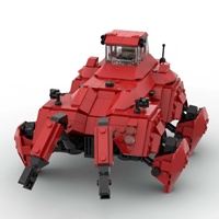Kit de Modelo de Nave Espacial y Walker de Ciencia Ficción, Juego de Bloques de Construcción de Plástico Educativos Coleccionables para Niños