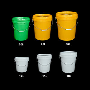 Seau en plastique PE 1/5/<span class=keywords><strong>10</strong></span>/15/20 <span class=keywords><strong>litres</strong></span>, robuste, durable, personnalisable, avec couleurs, seau d'emballage de glace en plastique pour le lait - Product Image 6