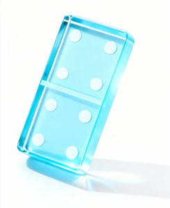 Juego de Dominó de Acrílico Personalizable para Diversión Familiar y Juego Educativo - Product Image 4