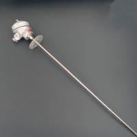 Industrial RTD PT100 Probe PF1/4 Anti-Loose Thread KSC+3P Ceramic Core 0-400℃ a Grade 60mm Flange IP66 Waterproof OEM Custom
