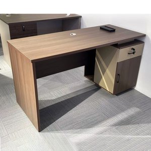 Bàn làm việc văn phòng giám đốc hiện đại, giá sỉ rẻ, thiết kế mô đun bằng gỗ và kính, dành cho nội thất văn phòng tại nhà - Product Image 2