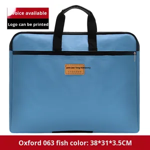 Xách tay vải Oxford Vải Nhiều Lớp tài liệu Túi sinh viên văn phòng phẩm và vật tư văn phòng nộp hồ sơ Túi - Product Image 6